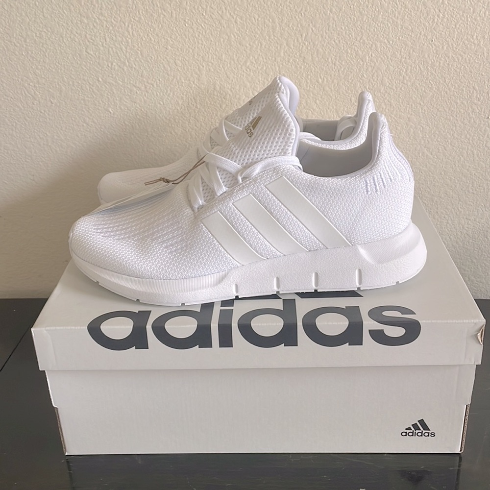 adidas White Athletic Running Shoes